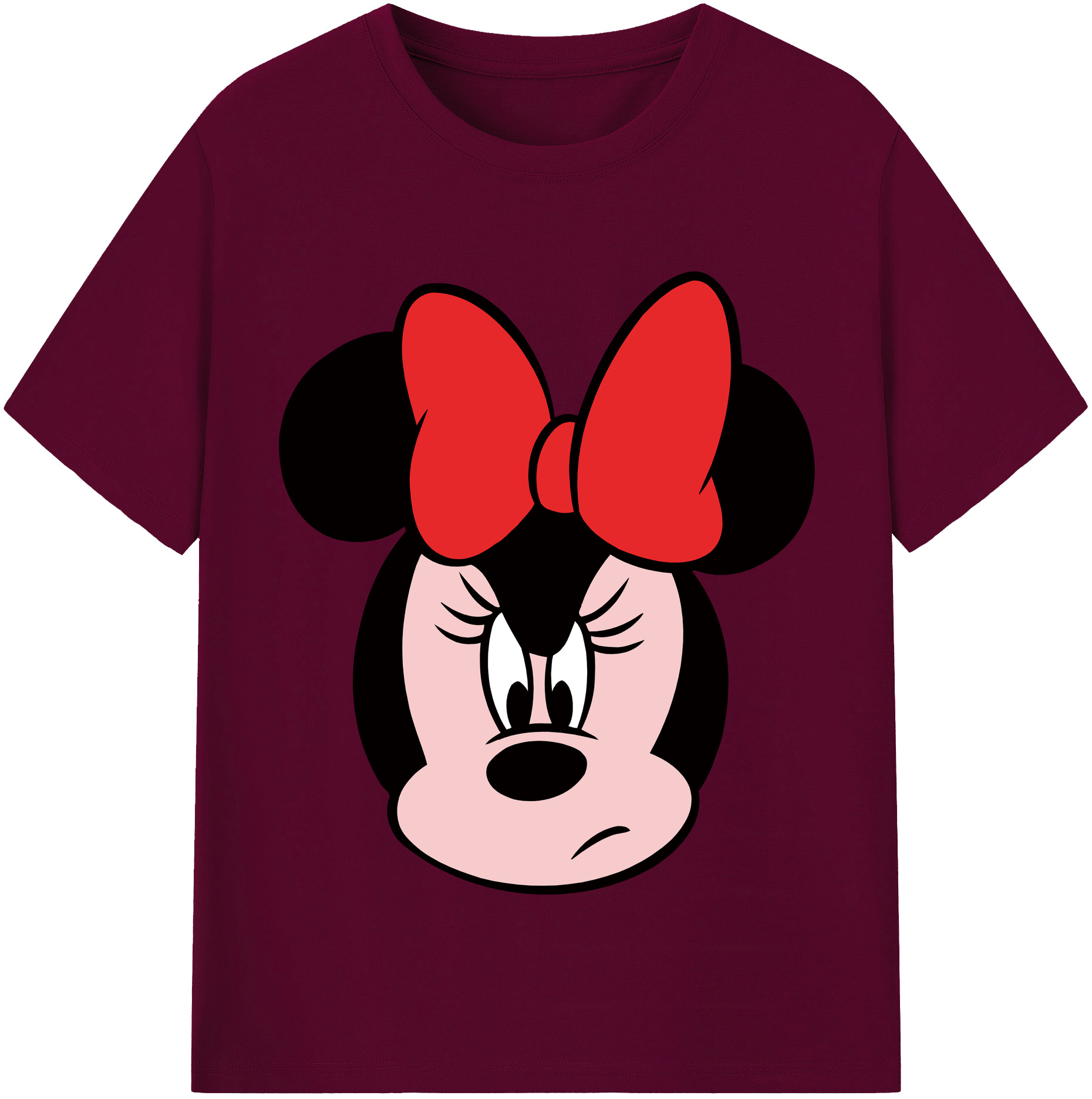 （画像用） ミッキーマウス Mickey Mouse レディースカジュアルプリントTシャツ（綿100％）